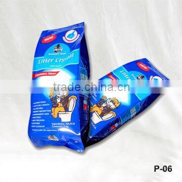 plastic quad-seal cat litter bag