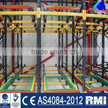 Jracking Economical Metal Steel Push Back Rack In Storage Equipment photo-2