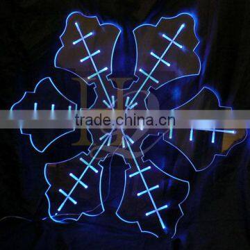 Acrylic window decoration Christmas snowflake led light/Christmas LED motif