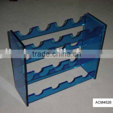 blue acrylic display rack Acrylic Wine Holder