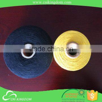 Eco friendly dyed yarn open end recycled 2 ply cotton yarn for knitting bed sheet