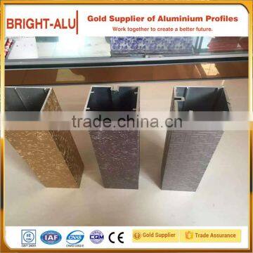 Factory supply industrial aluminum alloy square and rectangular frame profile for transport building and conveyor roller