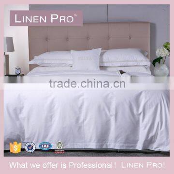 Linen Pro Full Size Plain Embroider Pure Cotton Hotel Linen Bedding Set