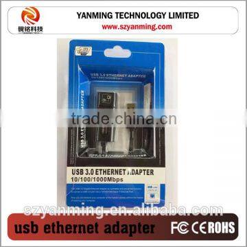 Gigabit USB 3.0 SuperSpeed to Ethernet Lan Adapter RJ45 External Network Card