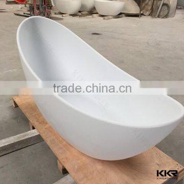 Oval bathtub free standing sitting bath tub,acrylic solid surface bathtub