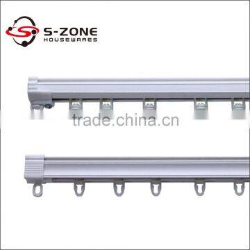 White sliding silent flexible PVC Germany curtain industrial rails tracks for sale