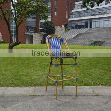 Outdoor furniture patio aluminum rattan barstool