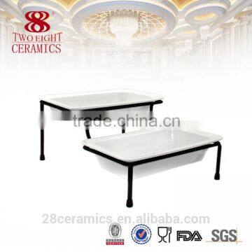 Wholesale beauty buffet dishes, cheap chafing dish, white party plates for hotel