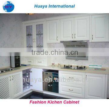 2013 Hot Sale White High Glossy PVC Kitchen Cabinet