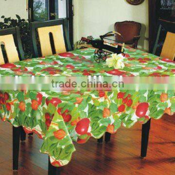 2012 new pvc tablecloth, with nonwoven backing