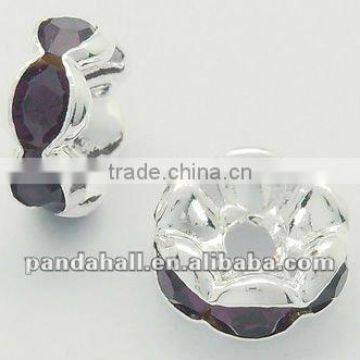 Rhinestone Beads, Brass, Wholesale Beads from China(RB-B007-3)