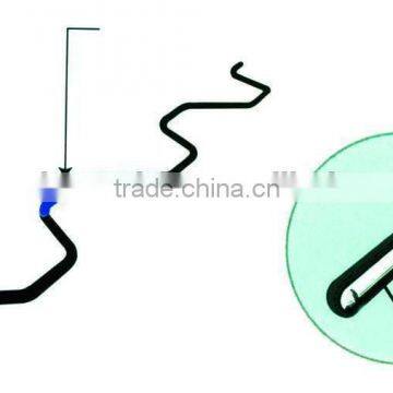 Greenhouse Zig-Zag Wire PE Coating 2.0mm, 2.3mm, 2.2mm, 2.45mm, 2.5mm, Ends Coating With Hook Withstand 120kM/Hour Wind