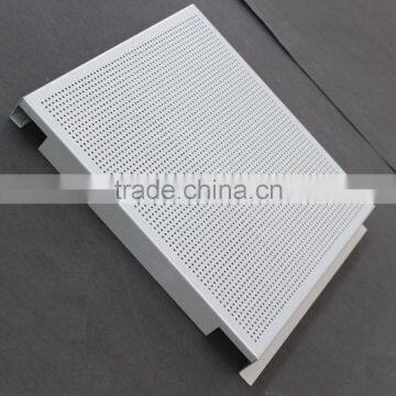 Round Straight Perforations Suspended Metal Ceiling Aluminum E section Hook on Ceiling Panel