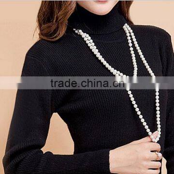 multiple size available 200cm long chain pearl necklace