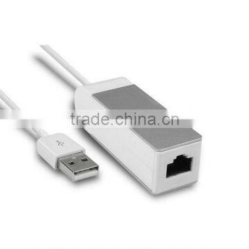 New Slim USB2.0 to Fast Ethernet Network RJ45 Converter cable