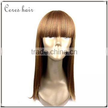 High temperature resistant Synthetic lace front wig orange blond color synthetic wig at wholesale price best selling wig