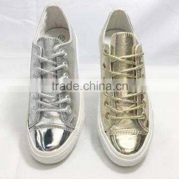 Direct Factory Hot Sales New Arrived Fashion PU Women Casual Shoes, Cheap Ladies Sneaker Shoes Footwear