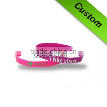 Rubber wristband custom logo