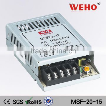 CE standard dc 15v 1.6a 20w power supply led driver 12v ac/dc smps