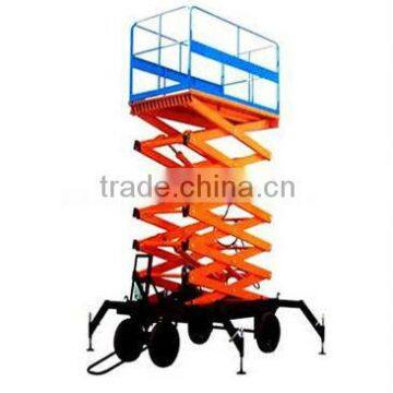 Four pillars hydraulic scissor aerial work platform