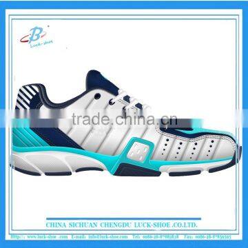 wholesale badminton shoe high quality , badminton shoe blu color factory price, comfortable badminton shoe for man