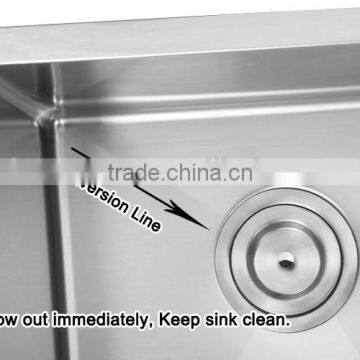 Handmade Single Bowl Mini Kitchen Sink Stainless Steel Sink Undermount For Prefab Homes 2318 photo-4