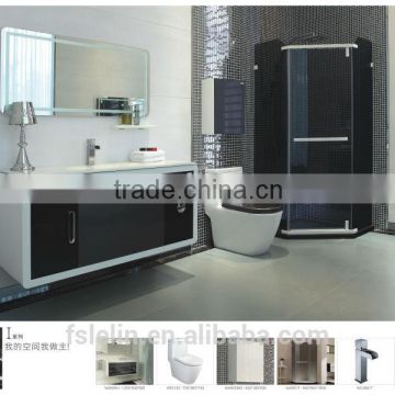 LELIN aluminum vanity metal bathroom cabinet waterproof vanity bathroom solution WA605H