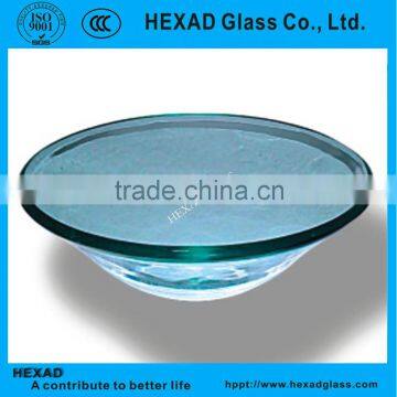 HEXAD Tempered Glass Bathroom Round Circular Wash Basin