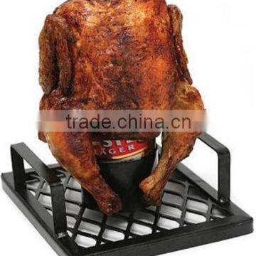 Square Single Chicken Cooker Grill Beer Can Chicken Rack