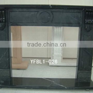 Black stone fireplaces