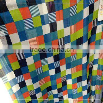 printed crepe chiffon fabric for fashion grils dress
