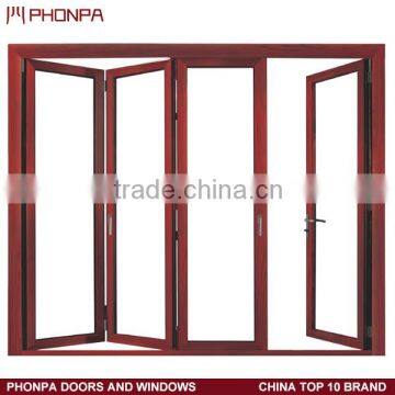 Soundproof bi-fold door, exterior glass bi-fold door, folding door