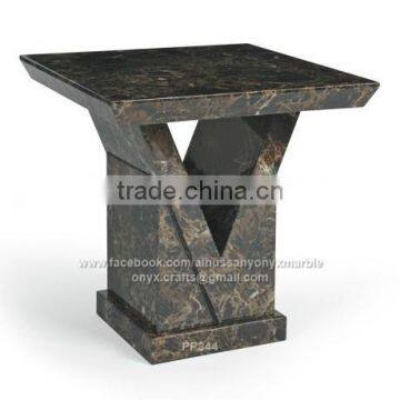 Black /Gold Marble Pedistal PP344