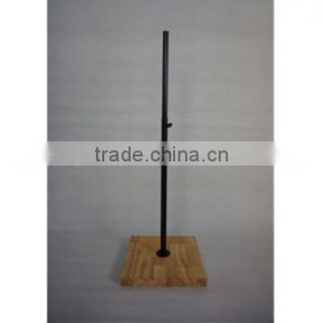 adjustable wood base for half-body mannequin,foundation