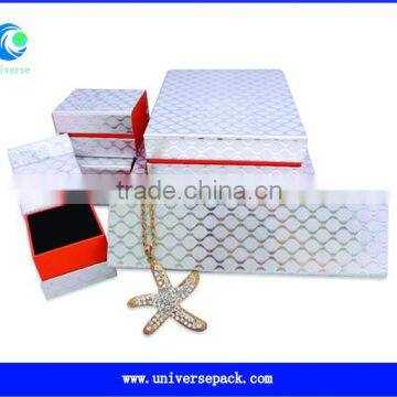 Packing Jewelry Silver Covered Paperboard Box For Sale Made In China Export Goods