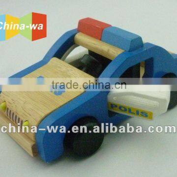 wooden elegant police car toy for children pretendplay