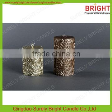 2016 Craft Christmas Decoration Candle Glitter Pillar Candle