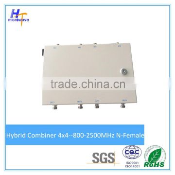 microwave passive rf Combiner 4 in 4 out matrix combiner 800 - 2500MHz N type