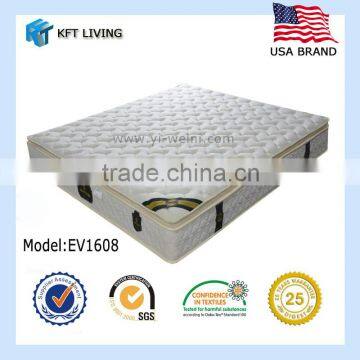 Double High Density Upholstery Foam Mattress Used Pillow Top Good for Sleep Well EV1608