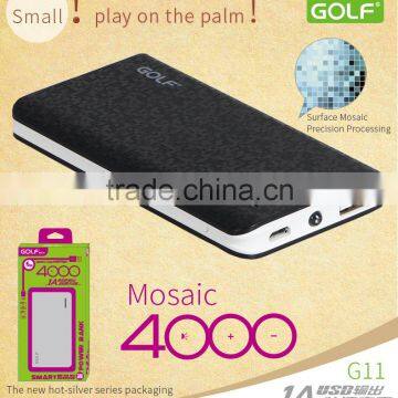 Mosaic Finishing Design Power Bank 4000mAh Capacity With Lithium Ion Battery For USB Charging photo-3