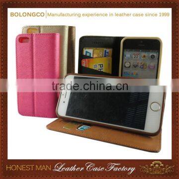 Leather horizontal wallet phone case with backclip for iphone 6 6 plus waist belt sport mobile phone cover for apple wholesale