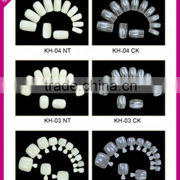 New arrival Salon DIY false nail tips 10sizes 500pcs plain false nails