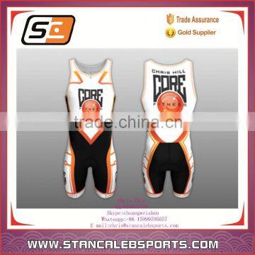 Stan Caleb USA wrestling singlets with customize sublimation printing