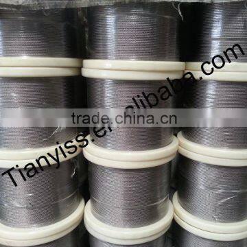 stainless steel wire price stainless steel 7x19 wire rope hot sale