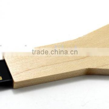 Wooden key shape usb for souvenir