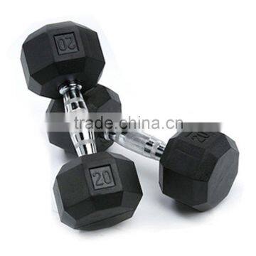 Rubber Dumbbell/hex dumbbell/good quality dumbbell