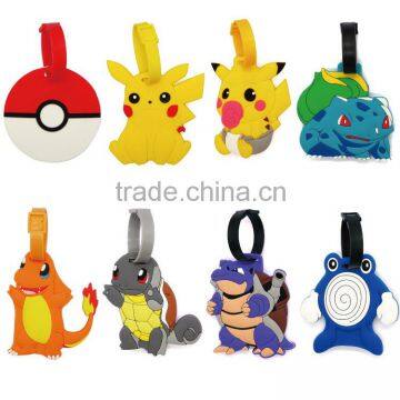 Silicone Pokemon Luggage Tag/soft Pvc Rubber Luggage Tag photo-2