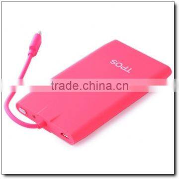 Built in Micro USB Cable Super Slim Automotive Battery Charger Cable Power Bank photo-3