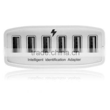 usb fast charging Intelligent Charging IC 12A Muilt 6 Port USB Travel Charge with CE FCC ROHS