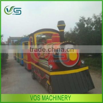 Convenient park transport tool amusement park trackless train rides for sale